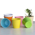 Round Environmentally Friendly Recyclable Creative Colorful  Cheap Flower Pots Planters