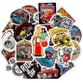 100Pcs Retro Beauty Vintage Car Hot Rod Graffiti Stickers for Bottle Laptop Car Motorcycle Waterproof Racing Sticker