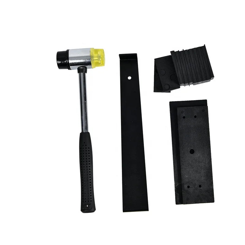 Reinforced Double-Faced Mallet Heavy Duty Pull Bar Tapping Block and 20-Piece Spacers Laminate Wood Flooring Installation Kit