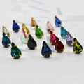 Diy Clothing Handmade Material Accessories Shiny Diamond Rhinestone Gem Sew on  Water Drop