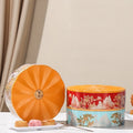 Custom 240*240*h70mm Wholesale Round Large Cake Cookie Chocolate Candy Tin Boxpvc Plastico Moon Cake Box Food Mooncake Box