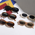 Fashion Classic Style Small Size Leopard Color PC Frame Outdoor Luxury Sunglasses for Women