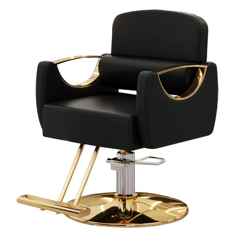 New Salon Cutting Hair Lift Simple Leather Can Be Placed Upside Down Barber Chair Salon Equipment Hair Salon Furniture