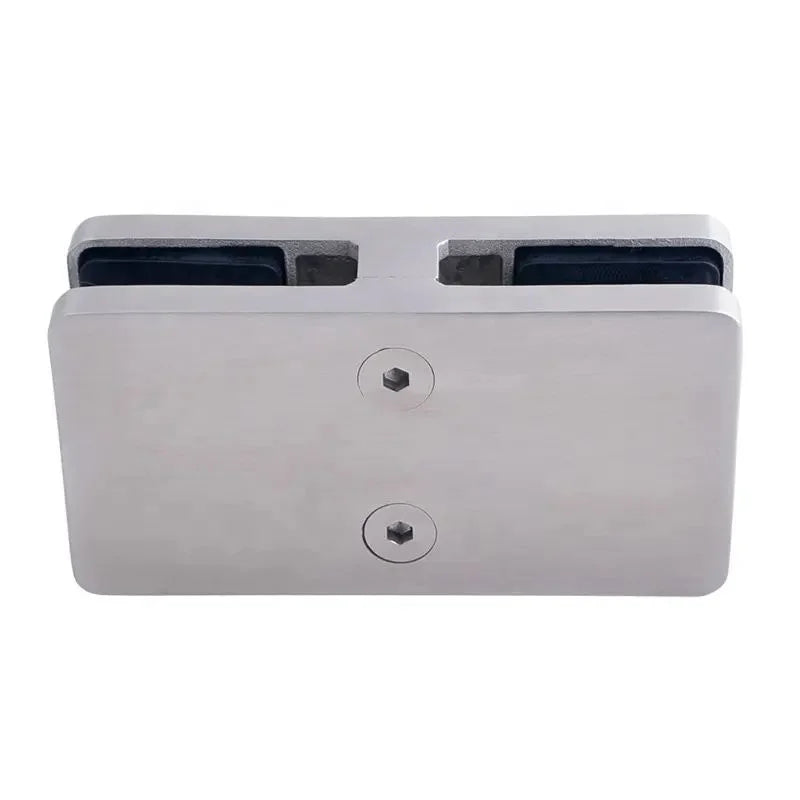 180 Degree Modern Safety Stainless Steel Glass to Glass Clamps for Framed Pool Fencing and Railing