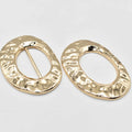 New Irregular Wavy Pattern Oval Ring Belt Buckle Rectangle Buckle for Luxury Women's Clothing Swimsuit
