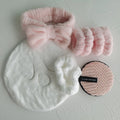Custom logo Elastic Adjustable Bow Hair Band Wrist Strap Popular Exfoliating Makeup Remover Pad Hot Cold Compress Face Towel