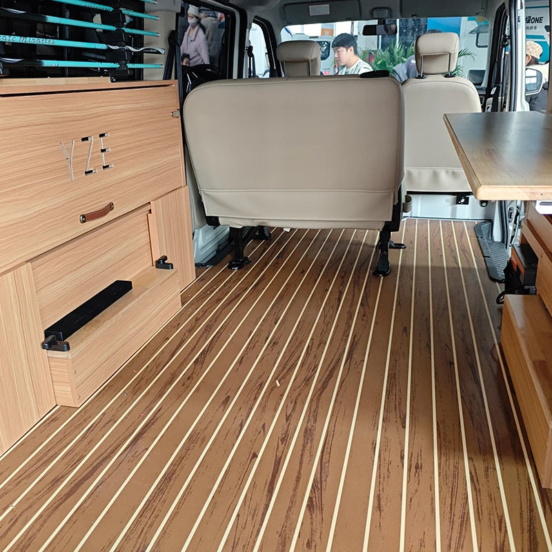 Lantise Waterproof Vinyl Roll Bus Parts Toilet Floor RV RV Door Solution with Graphic Design Capability