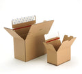 Custom logo Auto Lock Bottom Zipper Shipping Box Zip Auto Closing Ziplock Carton Box Corrugated Cardboard Box