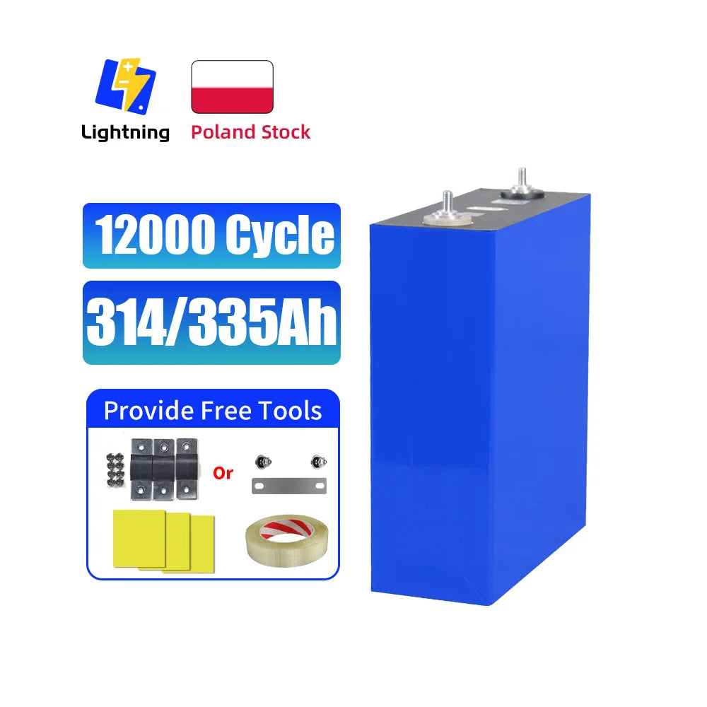3.2V 340Ah 280Ah 314Ah 320Ah 628Ah MB31 MB56 Lifepo4 Battery for 12V 24V 48V Solar Energy System Prismatic Lithium Ion Batteries