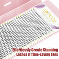 Abonnie 3D 5D 6D 8D Premade Volume Fans 0.07 Mink Pre Made Lashes Xxl Big Trays Short Stem Korean Pbt Pre-made Fans Supplies