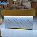 Marble Texture Reception Table Ronde Small Front Desk Reception Table