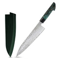 Amber Wooden Handle VG10 High Carbon Steel Carving Knife Japanese Professional Kitchen Knives with Wood Saya