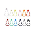 10-Color Mixed Plastic Resin U-Shaped Eco-Friendly Durable 22mm Simple Sewing Accessory Clip Locking Stitch Markers Crochet