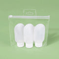 Plastic Soft Empty 2oz 60ml*3 Body Lotion Hair Care Skin Care Tubes Shampoo Lotion Transparent Cosmetic Tube Packaging