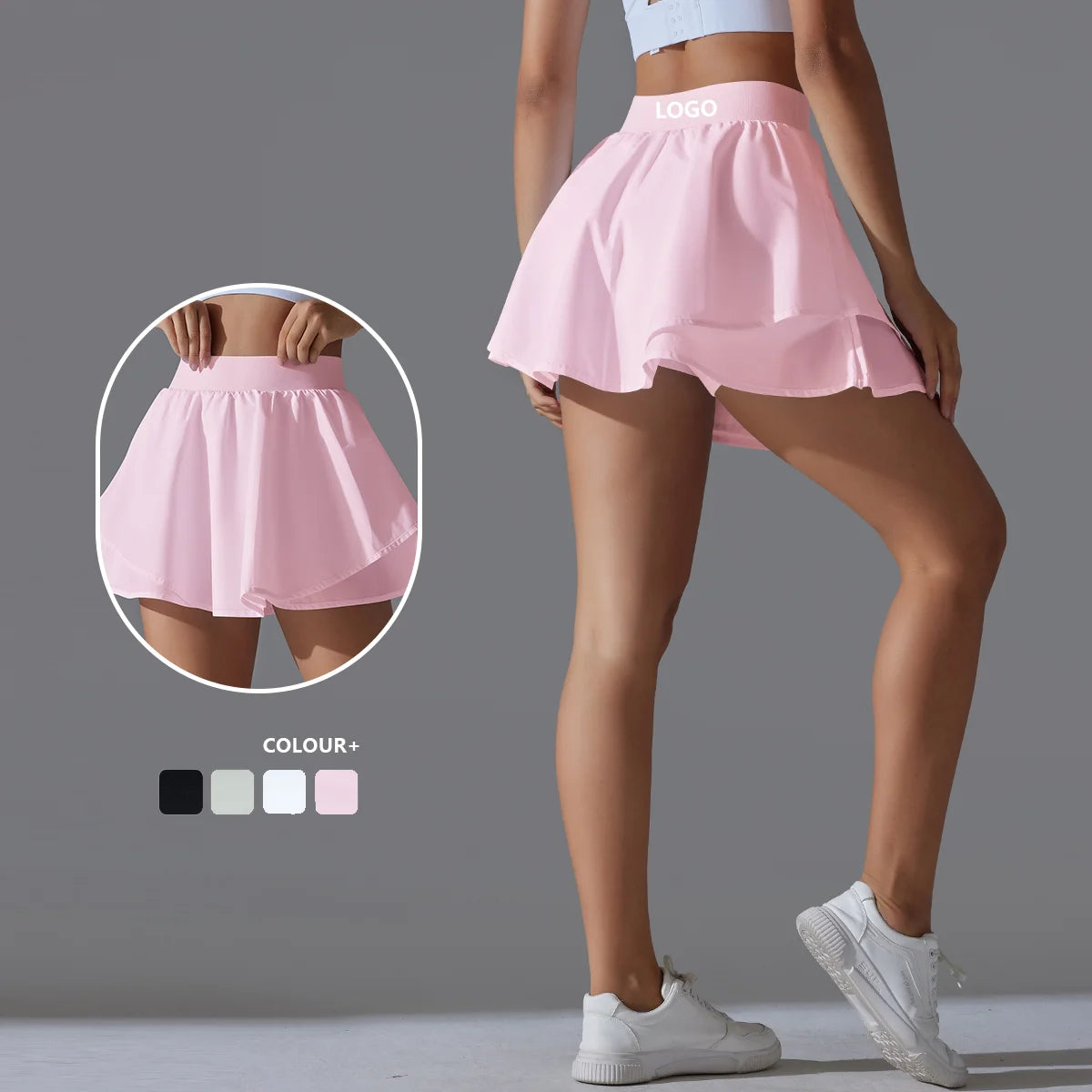 New Arrival Women's Sports Yogawear Summer Slim Anti Slip Pleated Skirt Half Skirt Tennis Golf Skirt With Pocket