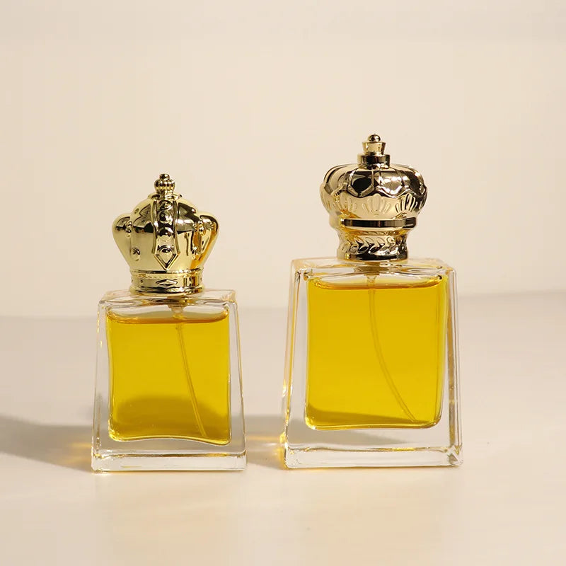Promotion Luxury Women Fragrance Bottle 30ml 50ml  Empty Glass Parfum Bottle Screen Printing
