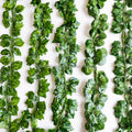 D30 Artificial Vine Grape Leaf Climbing tiger Rattan Ivy Leaf Green Dill Plant  Green Leaf Ceiling Decorative Green Plant