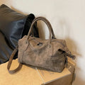 Large Capacity Faux Suede Shoulder Bags for Women Korean Design Fashion Ladies Tote Bag Travel Female Handbags Crossbody Bag