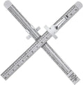 Chevalierous 6 Inch 15 cm Precision Stainless Steel Pocket Ruler Straight Scale Detachable Clip DIY OEM Customizable 1 Year