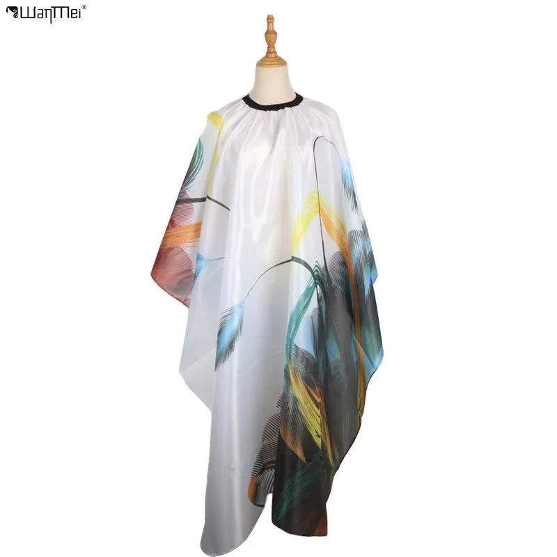 Wanmei Hot Trendy Design for Barber Shop  Salon Hair Cutting and Dyeing Gown Cape Apron
