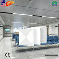 Square Waterproof Hotel Use Suspended Ceiling Panels Film Coated Aluminum Alloy 600x600mm Industrial White