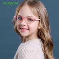 TR90 Anti Blue Light Computer Glasses for Kids Boys Girls Fashionable Sunglasses Black Purple Gray Plastic Transparent Eyewear