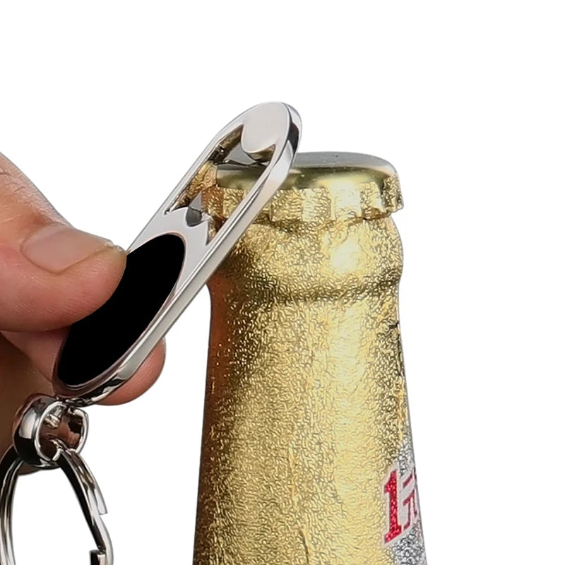 Custom Metal Keychain Bottle Opener Personalized Souvenir Laser Engraver for Promotion Gifts Made with Individuality