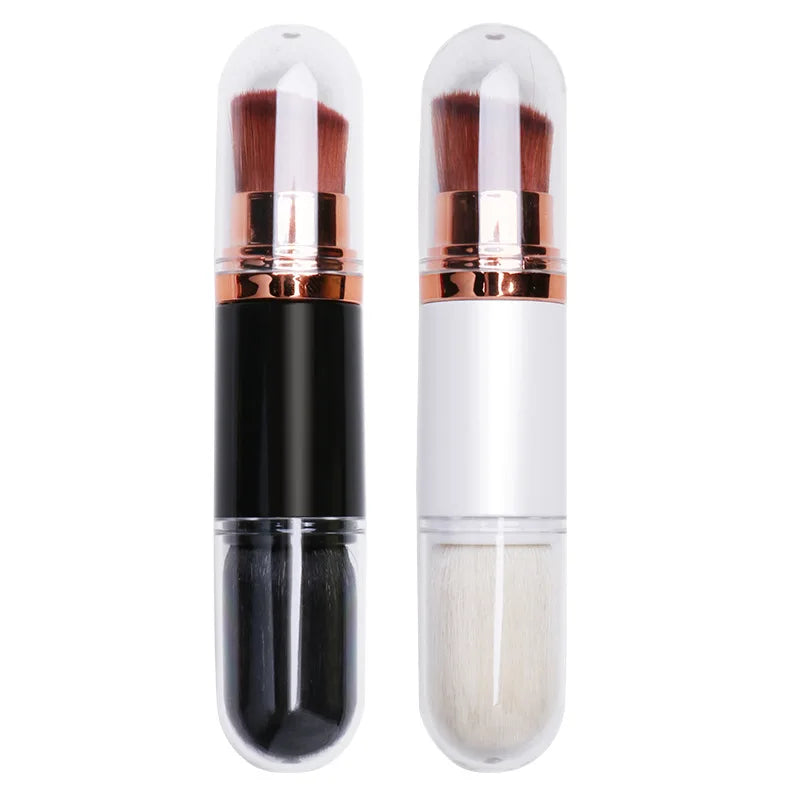 Single Complexion Concealer & Foundation Makeup Brush with Synthetic Hair Plastic Handle Professional Cosmetic Tool with Case