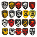 Morale PVC Patches for Clothing 3D Soft Rubber Chenille Lace Customized Beads with Hook