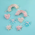 Midairy Wholesale New Style Unique Design Star Heart Shaped Hair Clips Ladies Girls Elegant Ribbon Hair Accessories 4935