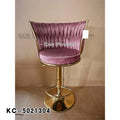 Chinese Home Furniture Modern High Bar Stool Indoor Velvet Dining Chair