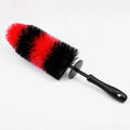 Multipurpose Use Wheel Tire Brush with Long Soft Bristle for Wheels Rims Exhaust Tips Motorcycles