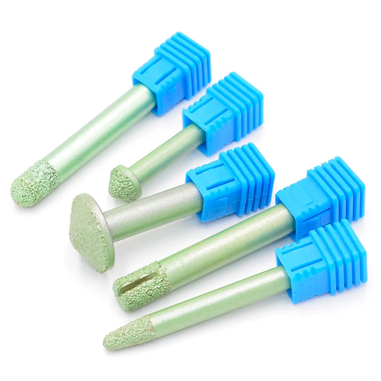 Vacuum Brazed Diamond Router Bits for Granite Marble Router Cutter Profiling Cutting Stone Edge Engraving Tools
