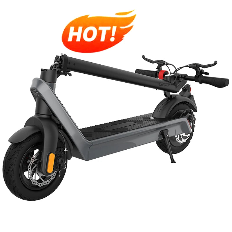 EU US Stock UK Canada X9 Max Adult Electric Scooter 48V 500W Foldable Smart E Scooter 100Km Distance 10Inch Fat Tire Skateboards