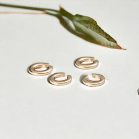 Minimalist Gold Plated Woman Accessories Stainless Steel Jewelry Non-pierced Ear Cuff Clip-on Cuff Earrings for Women