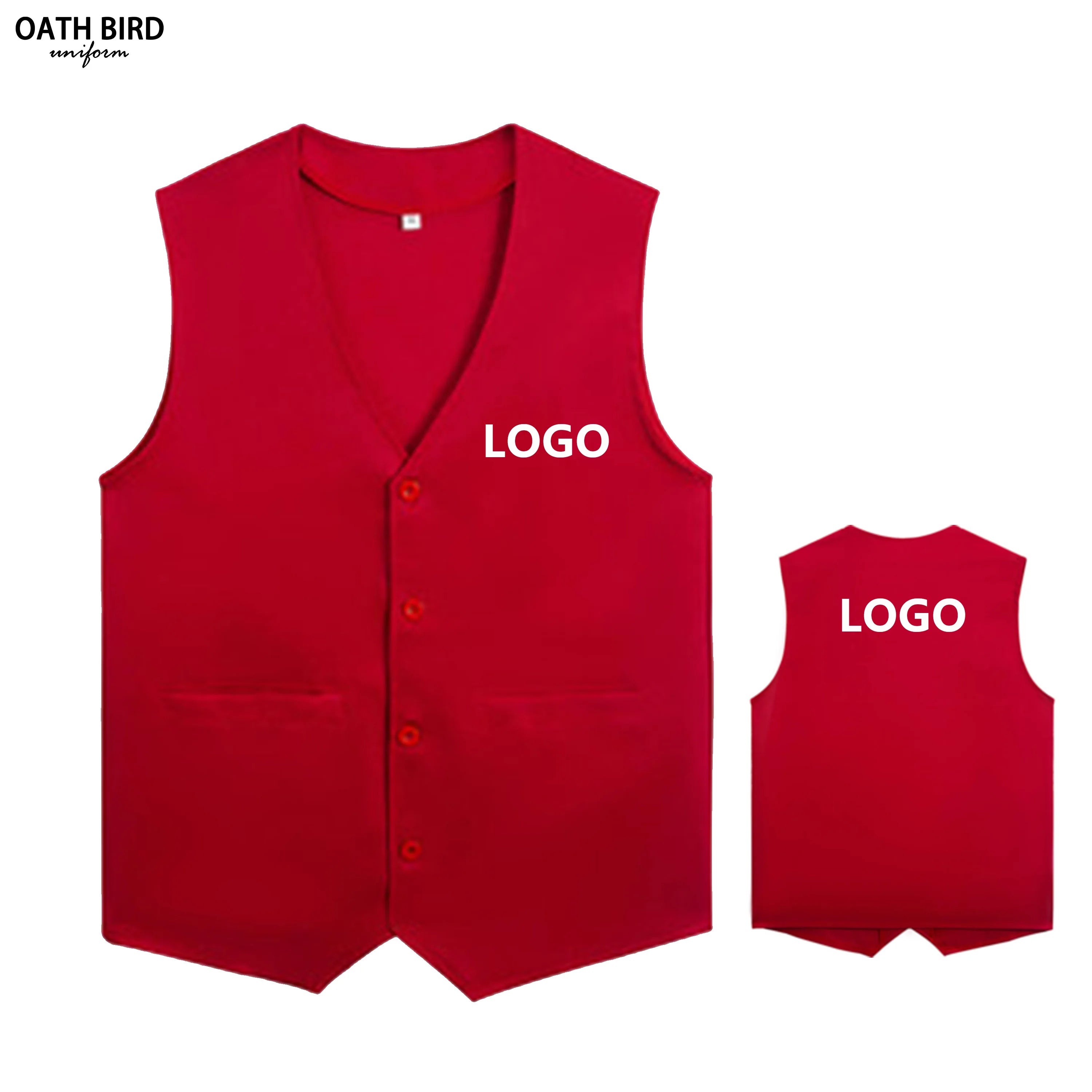 Unisex Casual Autumn Breathable Multi-Pocket Polyester Vest Outerwear Tool Uniform Customized