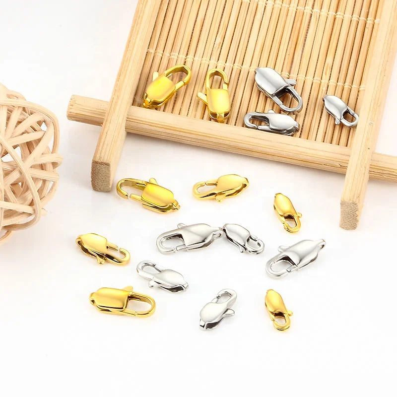 Stainless Steel Lobster Clasp Claw Clasps for Bracelet Necklace Chain Diy Jewelry Making Findings Supplies
