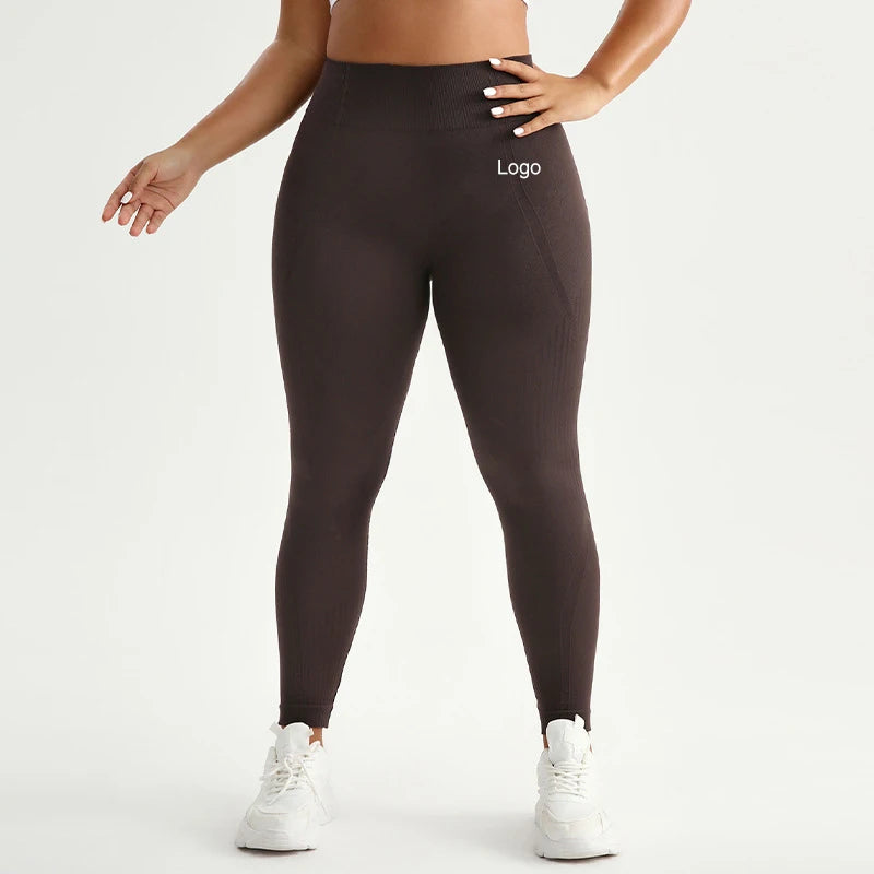 European Size 3XL Plus Size Leggings Gym Sport Yoga Clothing Seamless No Scrunch Womens Leggings