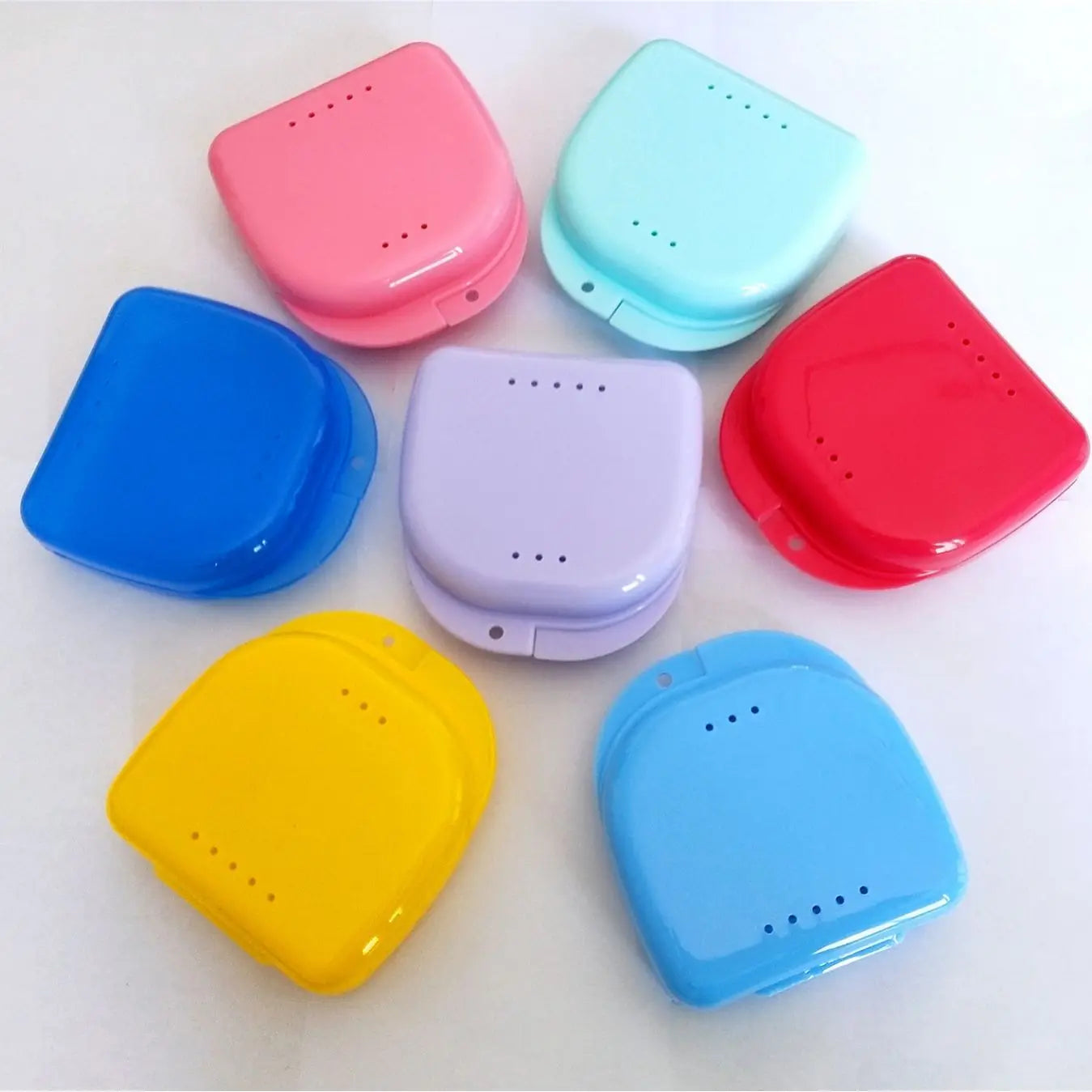 Plastic Colorful Invisible Storage Aligner Dental Denture Storage Box Denture Orthodontic Braces Retainer case
