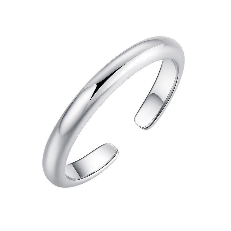 2022 Fashion Open Toe Ring Summer 925 Sterling Silver Toe Ring Simple Adjustable Toe Rings for Women