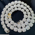 New Design Fire Jewelry Pass Diamond Tester 9mm Iced Out Hip Hop VVS1 Moissanite Cuban Chain Tennis Chain Cluster Necklace