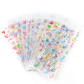 Waterproof 3D epoxy resin crystal clear sticker label for kids gift bottle candy horse diamond anime sticker