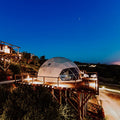 4 People Glamping Dome Tent With Kitchen Modular Igloo for Luxury Resort