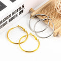 Wholesale Pure 18K Gold Plated Stainless Steel Kit Earring Hoops Round Shape Hook Ear Wire DIY Jewelry Findings Accessories