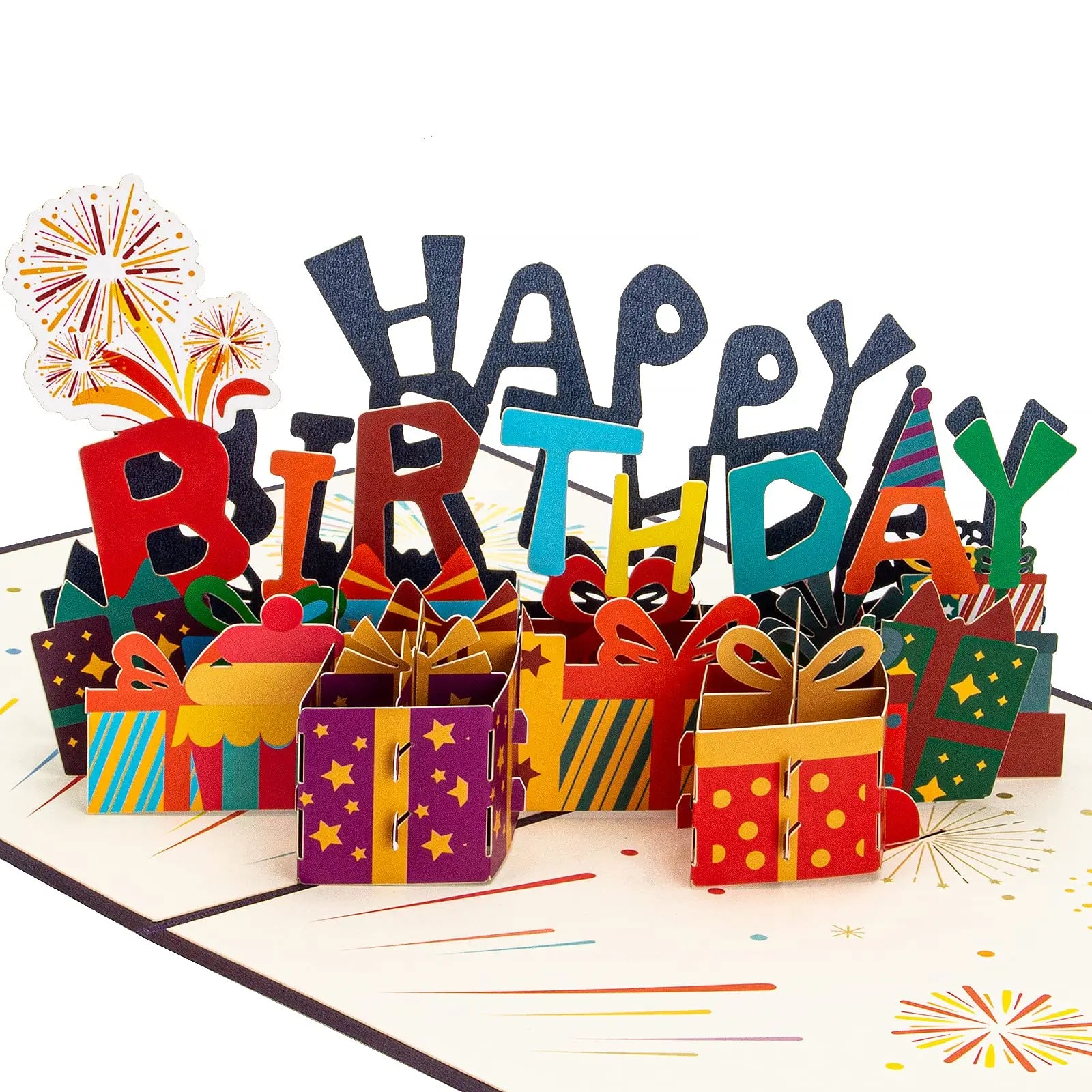 3D Pop up Birthday Card Gifts Women Men Wife Husband Girls Girlfriend Happy Birthday Greeting Card