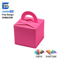Wholesale Holiday Wedding Yellow Paperboard Material Packaging Box With Handle Kids Portable Candy Cup Cake Packaging Box