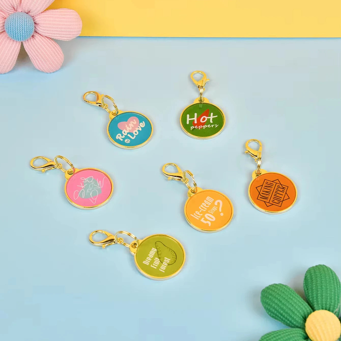 MIDEPET Valentine's Day New Year Gift  Cute Design Low MOQ Customized Accept Pet Pendant Personalized Dog Id Tag Cat Tags