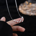 Hot Selling 925 Sterling Silver CZ Diamond Pendant Women Dainty Zircon Star Pendant Necklace
