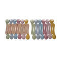 Wholesale Eco Friendly BPA Free Toddler Eating Utensil Children Dinnerware Silicone Baby Feeding Spoon Fork Set Dishwasher Safe