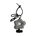 New Cute Backpack Schoolbag Knot Pendant Women Doll Ornament Car Keychain Accessories Men's Niche Bag Charm